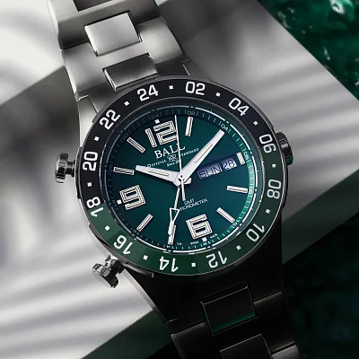 Ball Roadmaster Marine GMT 40mm COSC Chronometer DG3030B-S2C-GR