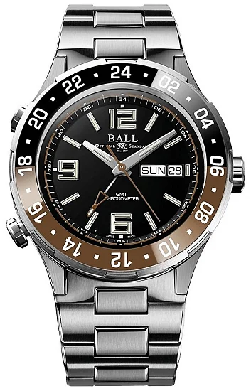 Ball Roadmaster Marine GMT 40mm COSC Chronometer DG3030B-S3C-BK