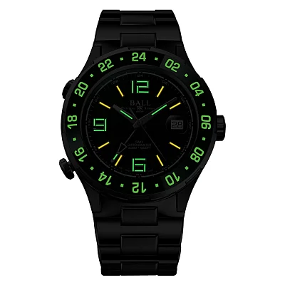 Ball Roadmaster Pilot GMT 40mm COSC Chronometer DG3038A-S7CJ-GR