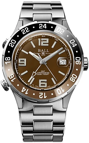 Ball Roadmaster Pilot GMT 40mm COSC Chronometer DG3038A-S5CJ-BR