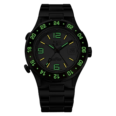Ball Roadmaster Pilot GMT 40mm COSC Chronometer DG3038A-S5CJ-WH