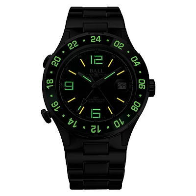 Ball Roadmaster Pilot GMT 40mm COSC Chronometer DG3038A-S3C-GR