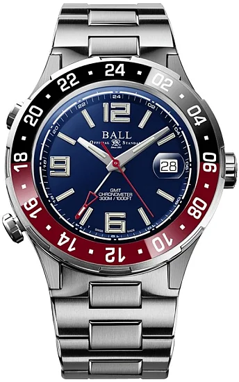 Ball Roadmaster Pilot GMT 40mm COSC Chronometer DG3038A-S1C-BE