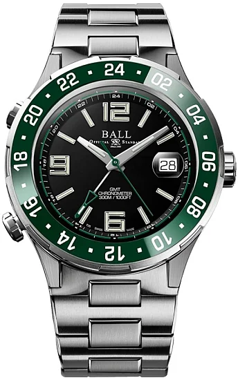 Ball Roadmaster Pilot GMT 40mm COSC Chronometer DG3038A-S7CJ-BK