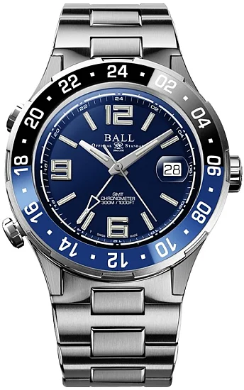 Ball Roadmaster Pilot GMT 40mm COSC Chronometer DG3038A-S4C-BE