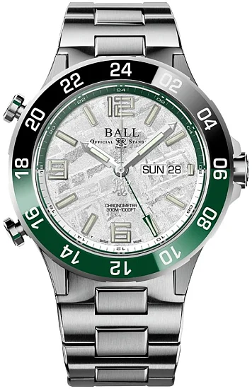 Ball Roadmaster Pilot GMT 40mm Meteorite Dial COSC Chronometer DG3222A-S2C-MSL