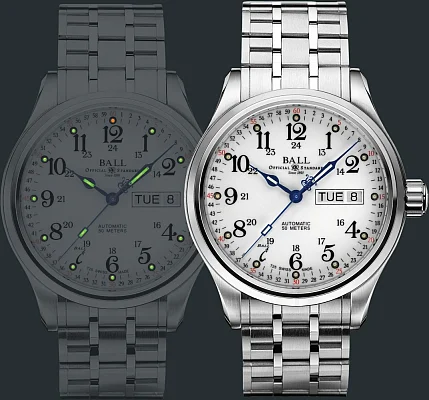 Ball Trainmaster 60 Seconds NM1058D-S3J-WH