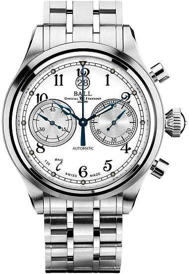 Ball Trainmaster Canonball Chronograph CM1052D-S3J-WH