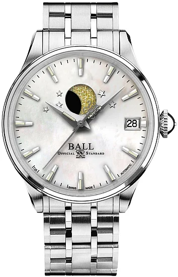 Ball Trainmaster Moonphase Ladies NL3082D-SJ-WH