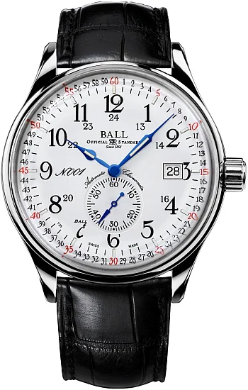 Ball Trainmaster Standard Time COSC Chronometer 904L NM3888D-LL4CJ-WH