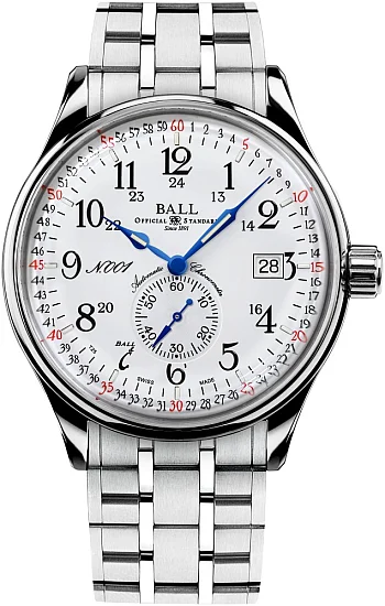 Ball Trainmaster Standard Time COSC Chronometer 904L NM3888D-S4CJ-WH