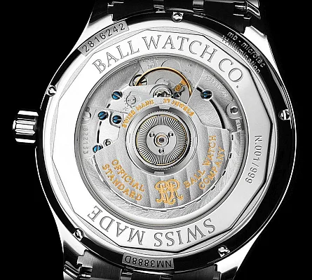 Ball Trainmaster Standard Time COSC Chronometer 904L NM3888D-S4CJ-WH