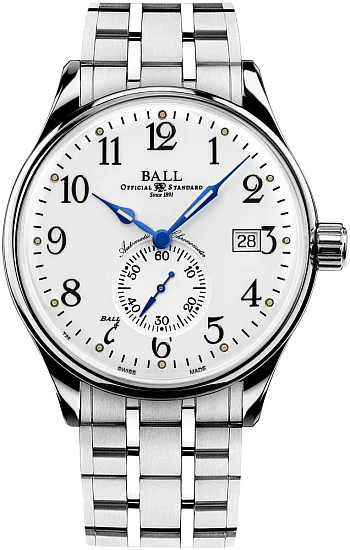 Ball Trainmaster Standard Time COSC Chronometer 904L NM3888D-S1CJ-WH