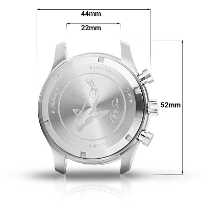 Balticus Flying Seal 42mm Chrono Black Set BLT-BALFSQCHBLA