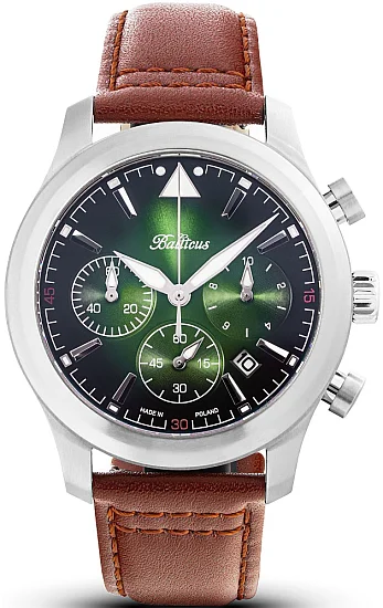 Balticus Flying Seal 42mm Chrono Green Gradient Set BLT-BALFSQCHGRE