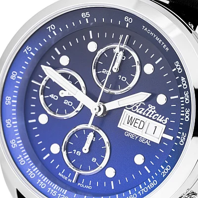 Balticus Grey Seal III Chrono Niebieski Gradient Set Valjoux BLT-BALGSBLCH
