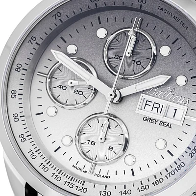 Balticus Grey Seal III Chrono Szary Gradient Set Valjoux BLT-BALGSGRCH