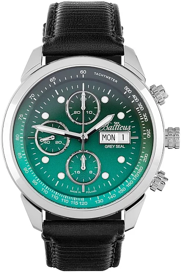 Balticus Grey Seal III Chrono Zielony Gradient Set Valjoux BLT-BALGSGRNCH