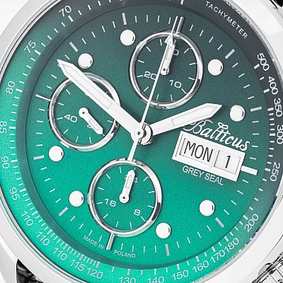 Balticus Grey Seal III Chrono Zielony Gradient Set Valjoux BLT-BALGSGRNCH