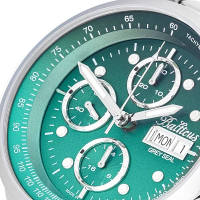 Balticus Grey Seal III Chrono Zielony Gradient Set Valjoux BLT-BALGSGRNCH
