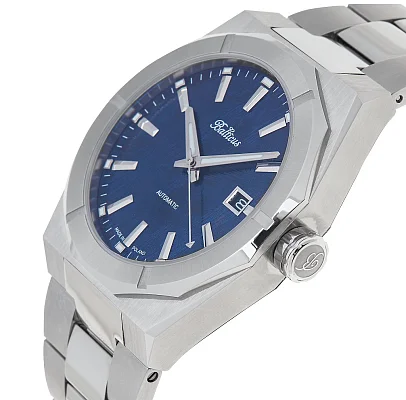 Balticus Gwiezdny Pył 40mm Datownik Granatowy Meteoryt BLT-BALSDBMD