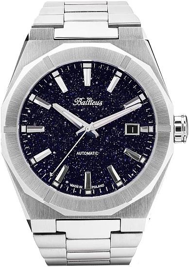 Balticus Gwiezdny Pył 40mm Datownik Tarcza Granatowa Awenturyn Set BLT-BALSDBAD-3
