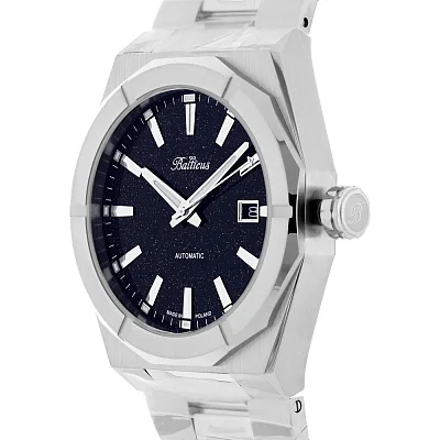 Balticus Gwiezdny Pył 40mm Datownik Tarcza Granatowa Awenturyn Set BLT-BALSDBAD-3