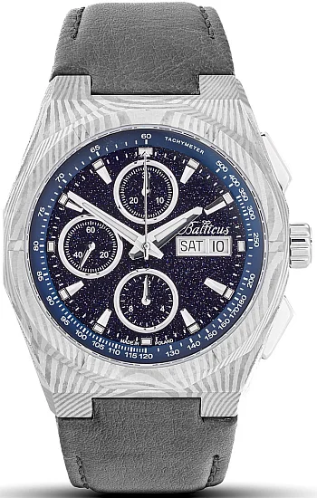 Balticus Gwiezdny Pył Damast 42mm Chrono Valjoux BLT-BALSDDCHABA
