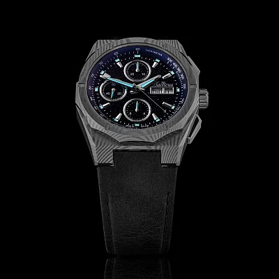 Balticus Gwiezdny Pył Damast 42mm Chrono Valjoux BLT-BALSDDCHABA