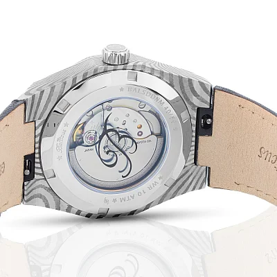 Balticus Gwiezdny Pył Damast 42mm Datownik Tarcza Szara Meteoryt BLT-BALSDDNM