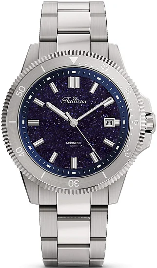 Balticus Moonfish Datownik Tarcza Granatowa Awenturyn 904L BLT-BTMFBA