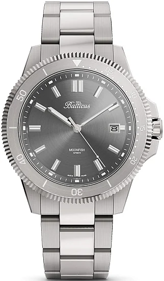 Balticus Moonfish Datownik Tarcza Szara 904L BLT-BTMFGRE