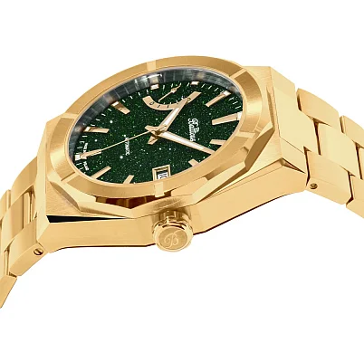 Balticus Złoty Gwiezdny Pył Power Reserve 40mm Zielony Awenturyn Set BLT-BALSDGPRGA