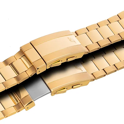 Balticus Gwiezdny Pył Złoty 40mm Datownik Tarcza Granatowa Awenturyn BLT-BALSDBAGD