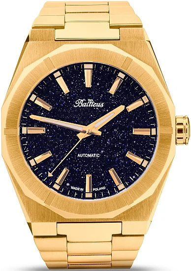 Balticus Gwiezdny Pył Złoty 40mm Tarcza Granatowa Awenturyn BLT-BALSDBANDG