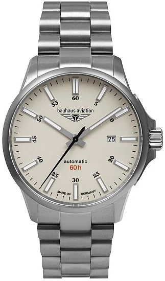 Bauhaus Aviation Automatic 60h Sapphire Titanium BA-2864M-5