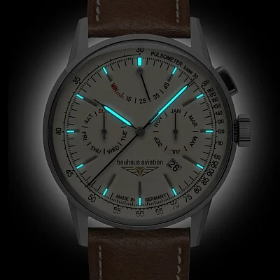Bauhaus Aviation Automatic Power Reserve Calendar BA-23625