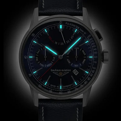 Bauhaus Aviation Automatic Power Reserve Calendar BA-23623