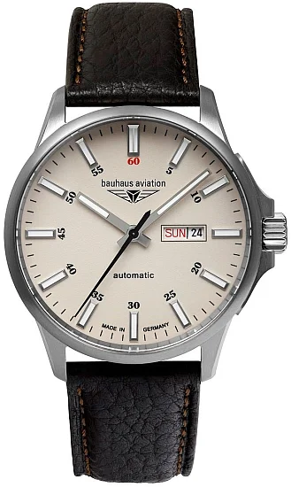 Bauhaus Aviation Automatic Day-Date Sapphire Titanium BA-2866-5