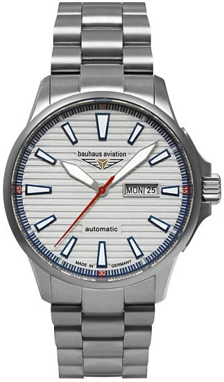Bauhaus Aviation Automatic Day-Date Sapphire Titanium BA-2862M1