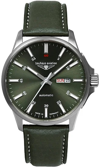 Bauhaus Aviation Automatic Day-Date Sapphire Titanium BA-2866-4