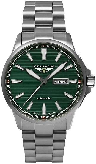 Bauhaus Aviation Automatic Day-Date Sapphire Titanium BA-2862M4
