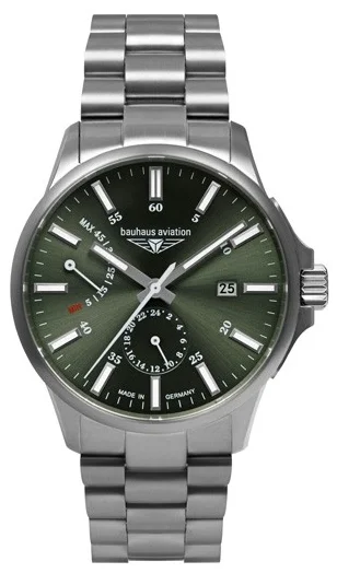 Bauhaus Aviation Automatic Power Reserve Sapphire Titanium BA-2860M-4