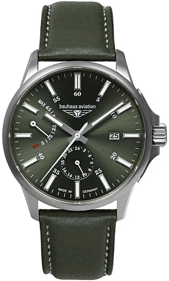 Bauhaus Aviation Automatic Power Reserve Sapphire Titanium BA-2860-4