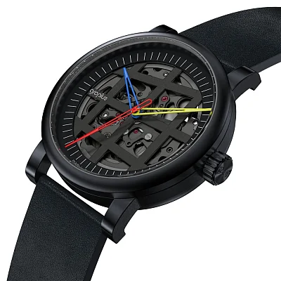 Bauhaus Walter Gropius Atrium Automatic Leather Strap Skeleton WG.A801-03
