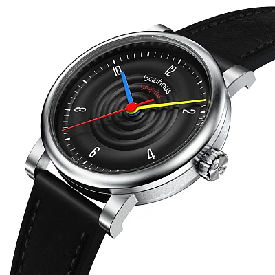 Bauhaus Walter Gropius Sound of Bauhaus Automatic Leather Strap WG.A802-02
