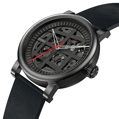 Bauhaus Walter Gropius Atrium Automatic Leather Strap Skeleton WG.A801-04