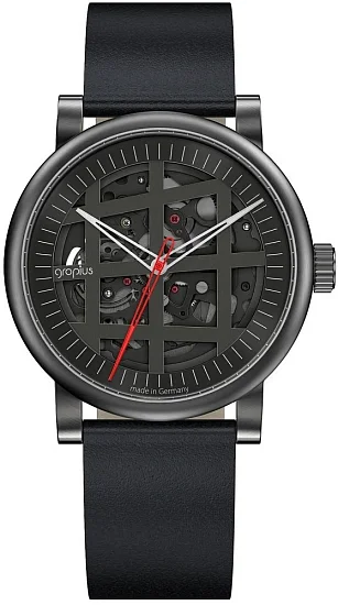 Bauhaus Walter Gropius Atrium Automatic Leather Strap Skeleton WGA801-04