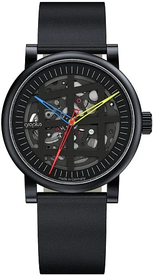 Bauhaus Walter Gropius Atrium Automatic Leather Strap Skeleton WGA801-03