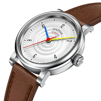 Bauhaus Walter Gropius Sound of Bauhaus Automatic Leather Strap WG.A802-01